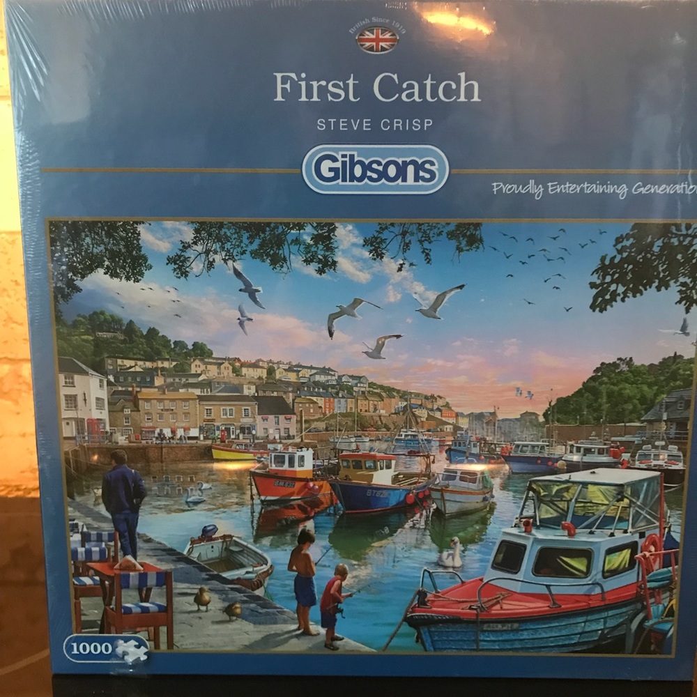 NIB Gibson 1000 pieces jigsaw puzzle “ First catch”